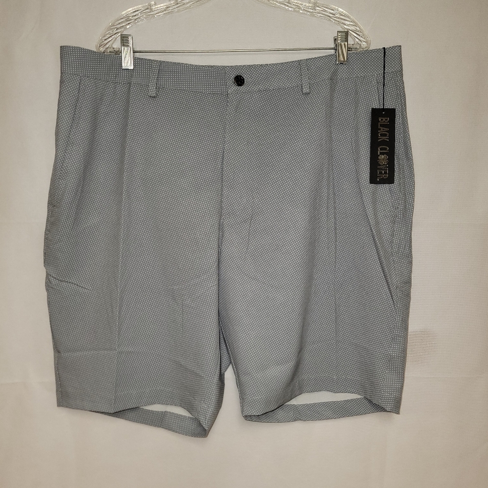Black Clover Live Lucky Deception Mens Performance Golf Shorts Size 40 Gray‎ New